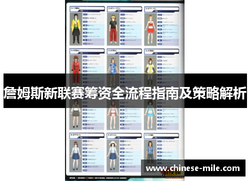 詹姆斯新联赛筹资全流程指南及策略解析 詹姆斯新联赛筹资全流程指南及策略解析